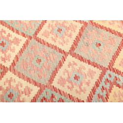 Tappeto Kilim Afghanistan 147x201 Verde Menta C
