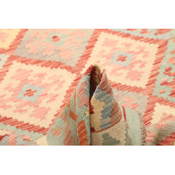 Tappeto Kilim Afghanistan 147x201 Verde Menta C