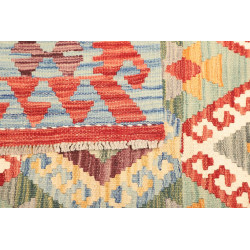 Kilim 154x198 Cm Kilim Afghano, Lana Cardata A Mano, Ordito