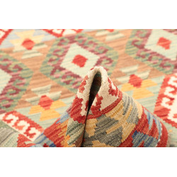 Kilim 154x198 Cm Kilim Afghano, Lana Cardata A Mano, Ordito