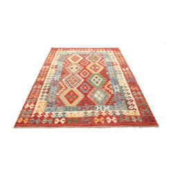 Kilim 154x209 Cm Kilim, Afghanistan, Lana Cardata A Mano,