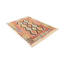 Kilim 129x176 Cm Kilim Afghanistan Lana Cardata A Mano