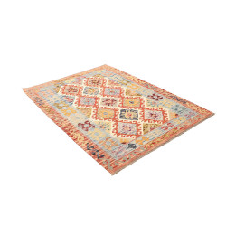 Kilim 129x177 Cm Kilim, Afghanistan, Lana Cardata A Mano