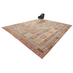 Kilim 404x496 Cm Kilim Afghanistan, Lana Cardata A Mano