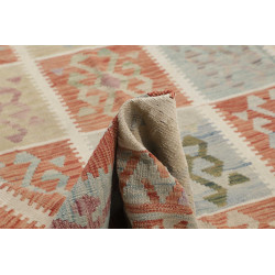 Kilim 404x496 Cm Kilim Afghanistan, Lana Cardata A Mano
