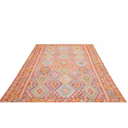 Kilim 204x288 Cm Kilim Afghanistan, Lana Cardata A Mano,