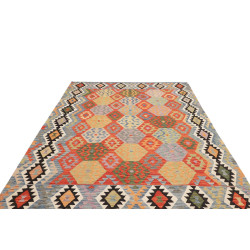 Kilim 208x301 Cm Kilim, Afghanistan, Lana Cardata A Mano,