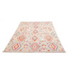 Tappeto Kilim Afghanistan 150x208 Grigio Chiaro