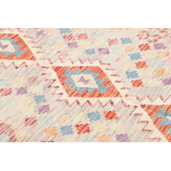 Tappeto Kilim Afghanistan 150x208 Grigio Chiaro