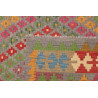 Tappeto Kilim Afghanistan 202x298 Verde Grigio