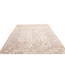 Tappeto Kilim Afghanistan 205x282 Grigio Beige