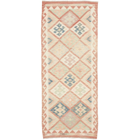 Rug Kilim Afghanistan 81x201 Cream Rose Terraco