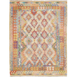 Rug Kilim Afghanistan 153x202 Cream Beige Blue