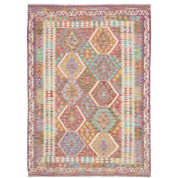Tappeto Kilim Afghanistan 152x204 Multicolore P