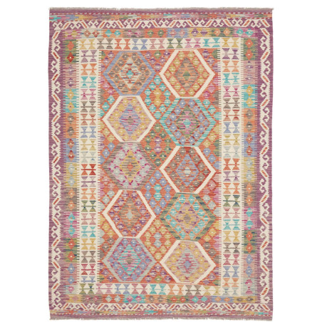 Rug Kilim Afghanistan 152x204 Multi Color Peach
