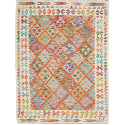 Tappeto Kilim Afghanistan 154x202 Multicolore A