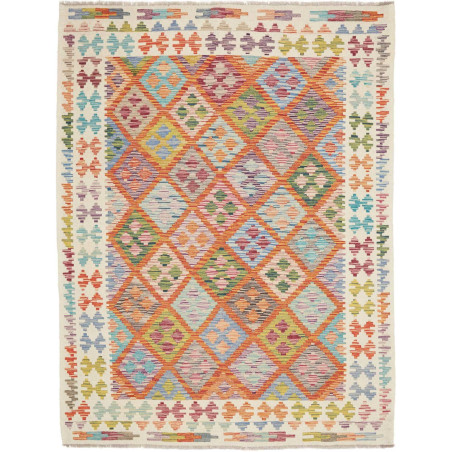 Tappeto Kilim Afghanistan 154x202 Multicolore A