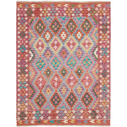 Tappeto Kilim Afghanistan 153x205 Rosso Mattone