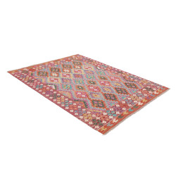 Rug Kilim Afghanistan 153x205 Brick Red Pink Bl
