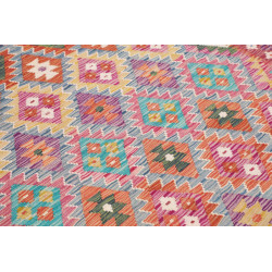 Rug Kilim Afghanistan 153x205 Brick Red Pink Bl