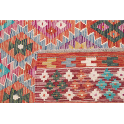 Rug Kilim Afghanistan 153x205 Brick Red Pink Bl