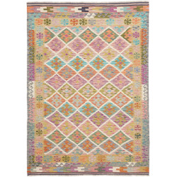Tappeto Kilim Afghanistan 149x211 Lavanda Acqua