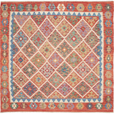 Rug Kilim Afghanistan 200x197 Terracotta Orange