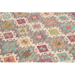 Tappeto Kilim Afghanistan 197x294 Grigio Bluast