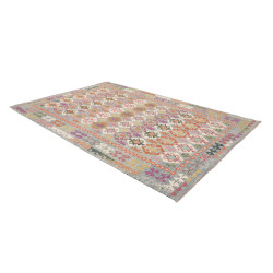 Rug Kilim Afghanistan 201x296 Light Blue Orange