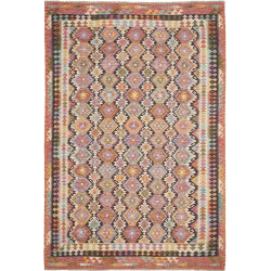 Tappeto Kilim Afghanistan 204x297 Terracotta Ro
