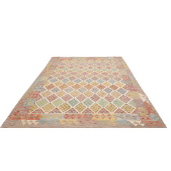 Rug Kilim Afghanistan 202x300 Beige Multicolore