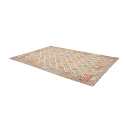 Rug Kilim Afghanistan 202x300 Beige Multicolore