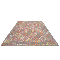 Rug Kilim Afghanistan 207x295 Grey Blue Yellow