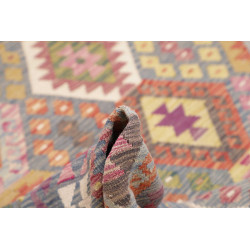 Rug Kilim Afghanistan 207x295 Grey Blue Yellow
