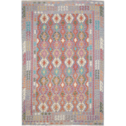 Tappeto Kilim Afghanistan 205x311 Blu Lavanda C