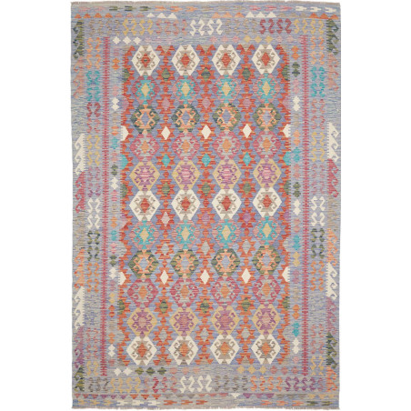 Rug Kilim Afghanistan 205x311 Muted Blue Lavend
