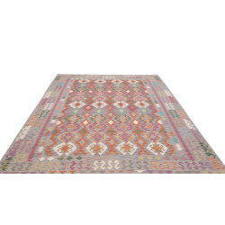 Rug Kilim Afghanistan 205x311 Muted Blue Lavend