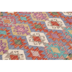 Rug Kilim Afghanistan 205x311 Muted Blue Lavend