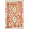 Tappeto Kilim Afghanistan 86x127 Crema Rosso Te