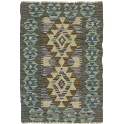 Tappeto Kilim Afghanistan 64x93 Verde Oliva Ver