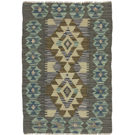 Tappeto Kilim Afghanistan 64x93 Verde Oliva Ver