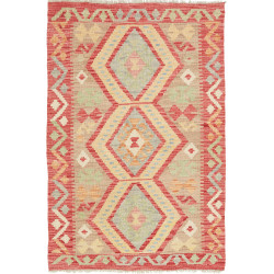 Tappeto Kilim Afghanistan 82x123 Terracotta Bei