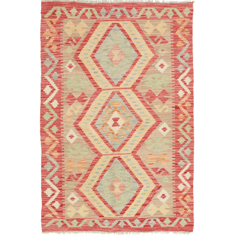 Rug Kilim Afghanistan 82x123 Terracotta Beige L