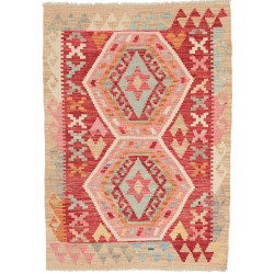 Tappeto Kilim Afghanistan 80x112 Rosso Beige Ro