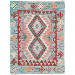 Tappeto Kilim Afghanistan 83x110 Azzurro Turche