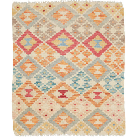 Tappeto Kilim Afghanistan 82x100 Beige Crema Co