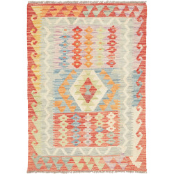 Tappeto Kilim Afghanistan 85x122 Terracotta Blu