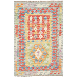 Tappeto Kilim Afghanistan 81x123 Grigio Chiaro