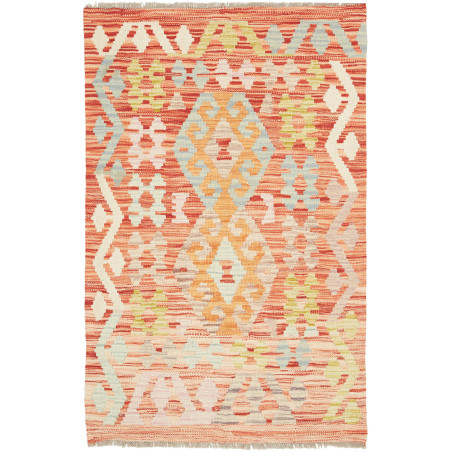 Tappeto Kilim Afghanistan 79x126 Terracotta Azz