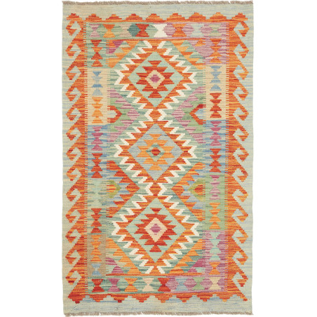Rug Kilim Afghanistan 80x128 Mint Blue Orange R